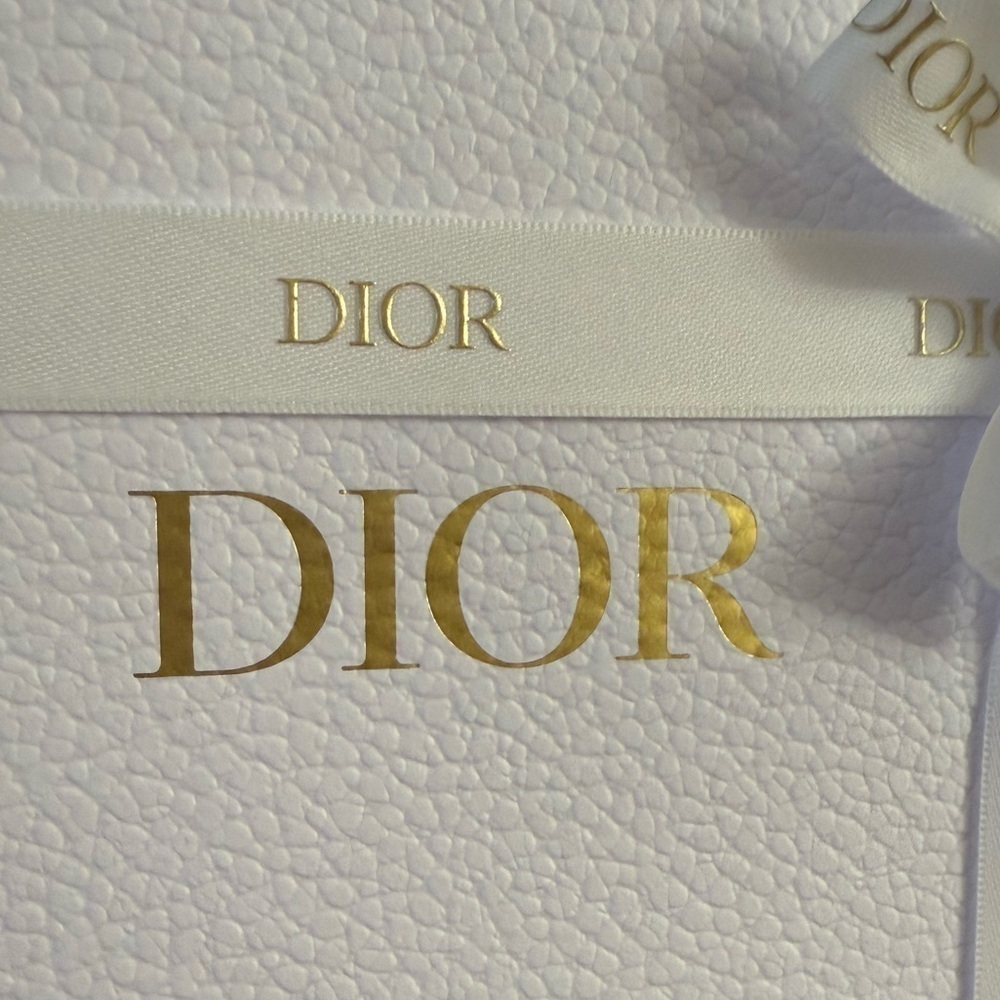 Dior White Empty Small Ribbon Rectangle Gift Box Paper Gift Birthday - Picture 9 of 15